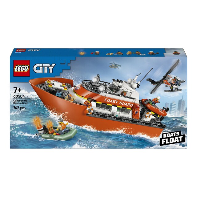 Imagen 0 de Juego de construcción Barco y Helicóptero de Rescate de Guardacostas LEGO City Exploration - 60504