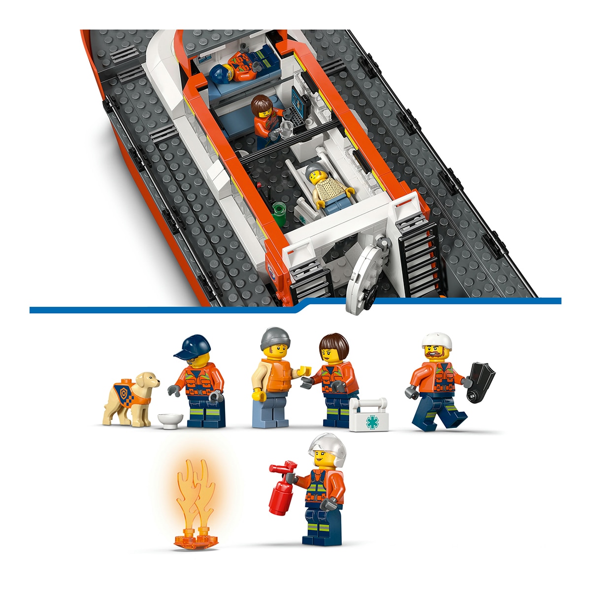 Juego de construcción Barco y Helicóptero de Rescate de Guardacostas LEGO City Exploration - 60504 6
