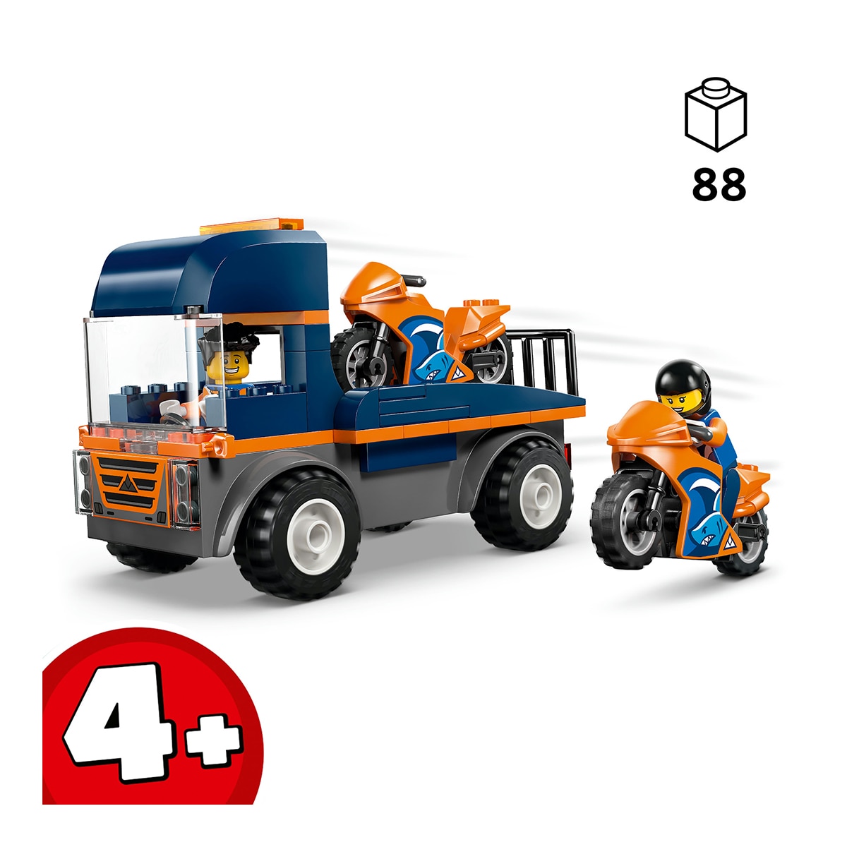 Juego de construcción Camión de Transporte de Motos LEGO City Great Vehicles - 60491 4