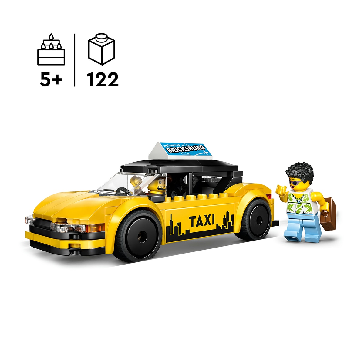 Juego de construcción Taxi Amarillo LEGO City Great Vehicles - 60487 4