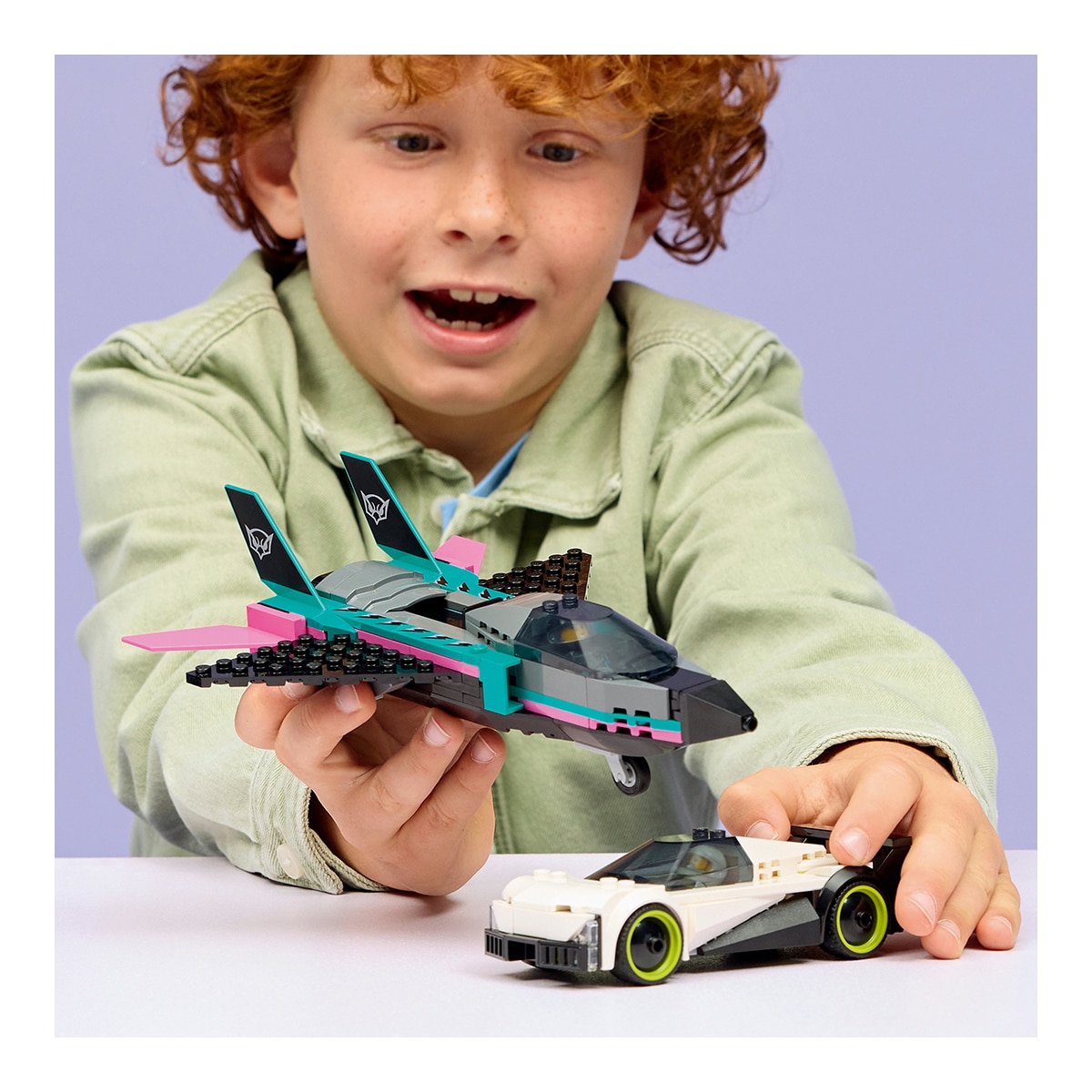 Juego de construcción Jet vs. Coche LEGO City Great Vehicles - 60489 3