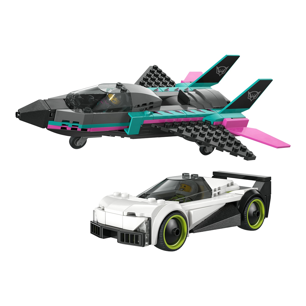 Juego de construcción Jet vs. Coche LEGO City Great Vehicles - 60489 8