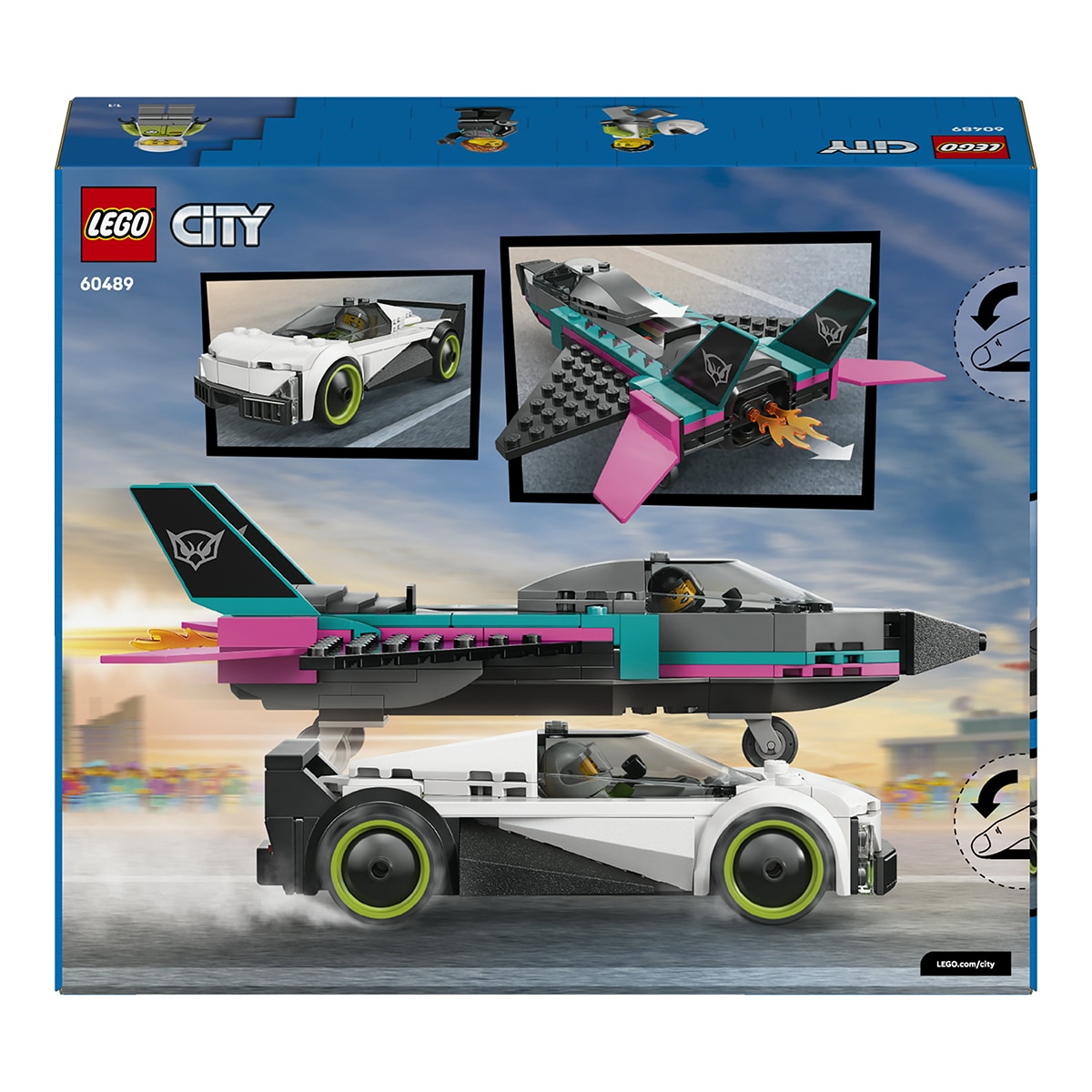 Juego de construcción Jet vs. Coche LEGO City Great Vehicles - 60489 9