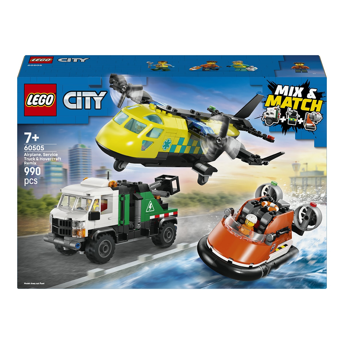 LEGO – Juego de construcción Remix: Avión, Camión Técnico y Aerodeslizador LEGO City Great Vehicles – 60505.