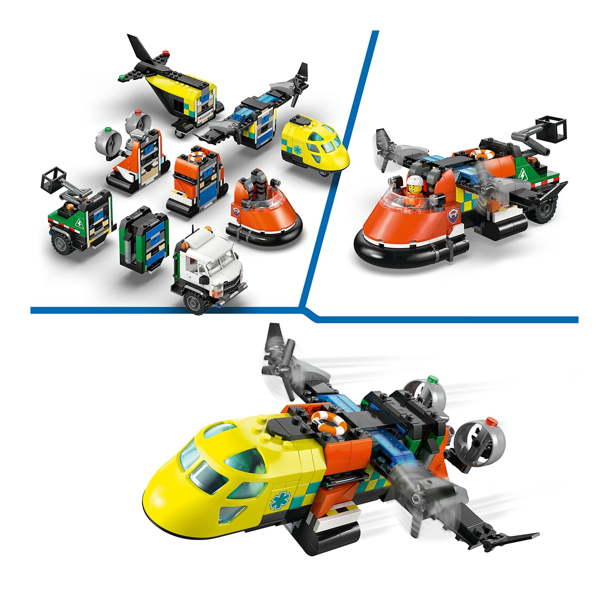 Juego de construcción Remix: Avión, Camión Técnico y Aerodeslizador LEGO City Great Vehicles - 60505 5