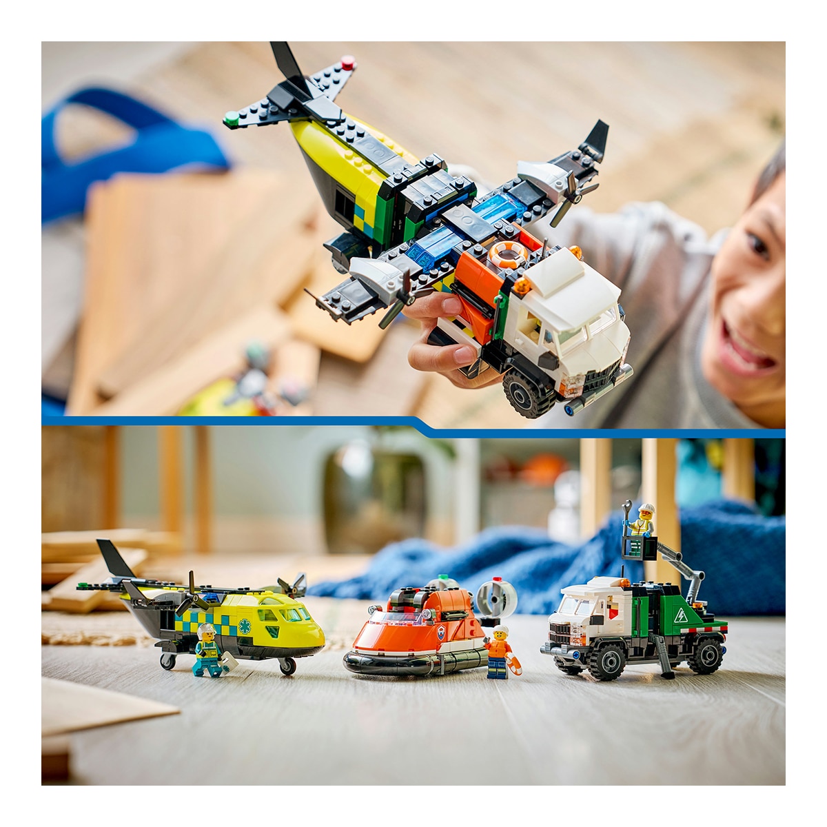 Juego de construcción Remix: Avión, Camión Técnico y Aerodeslizador LEGO City Great Vehicles - 60505 7