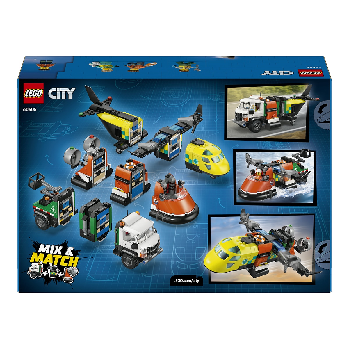 Juego de construcción Remix: Avión, Camión Técnico y Aerodeslizador LEGO City Great Vehicles - 60505 9