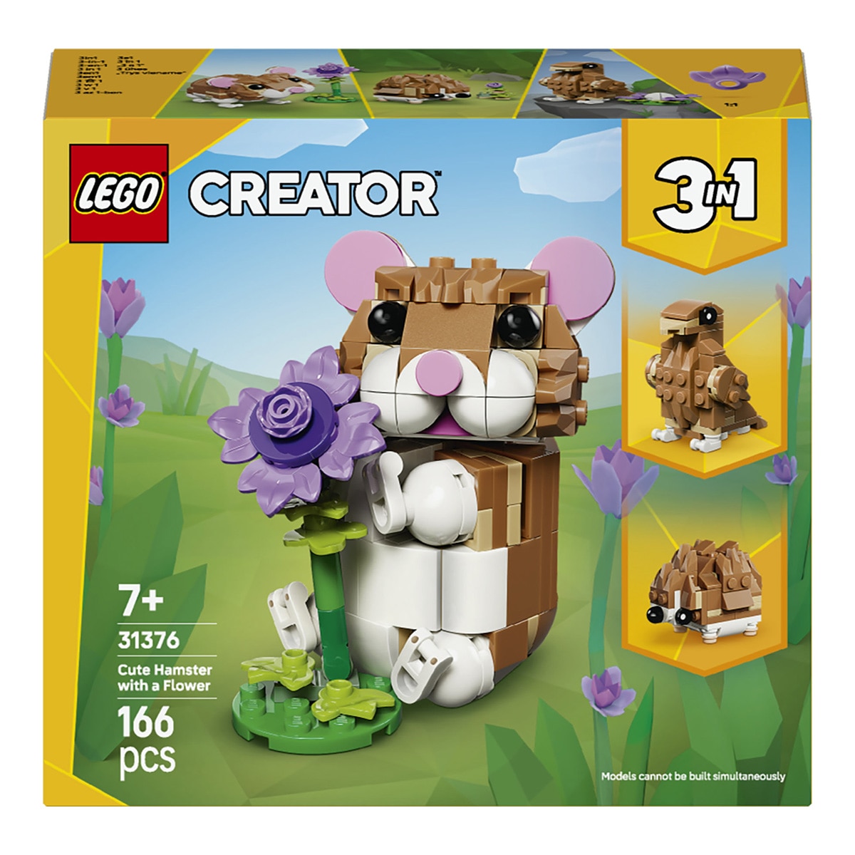 Juego de construcción Lindo Hámster con Flor LEGO Creator - 31376 1