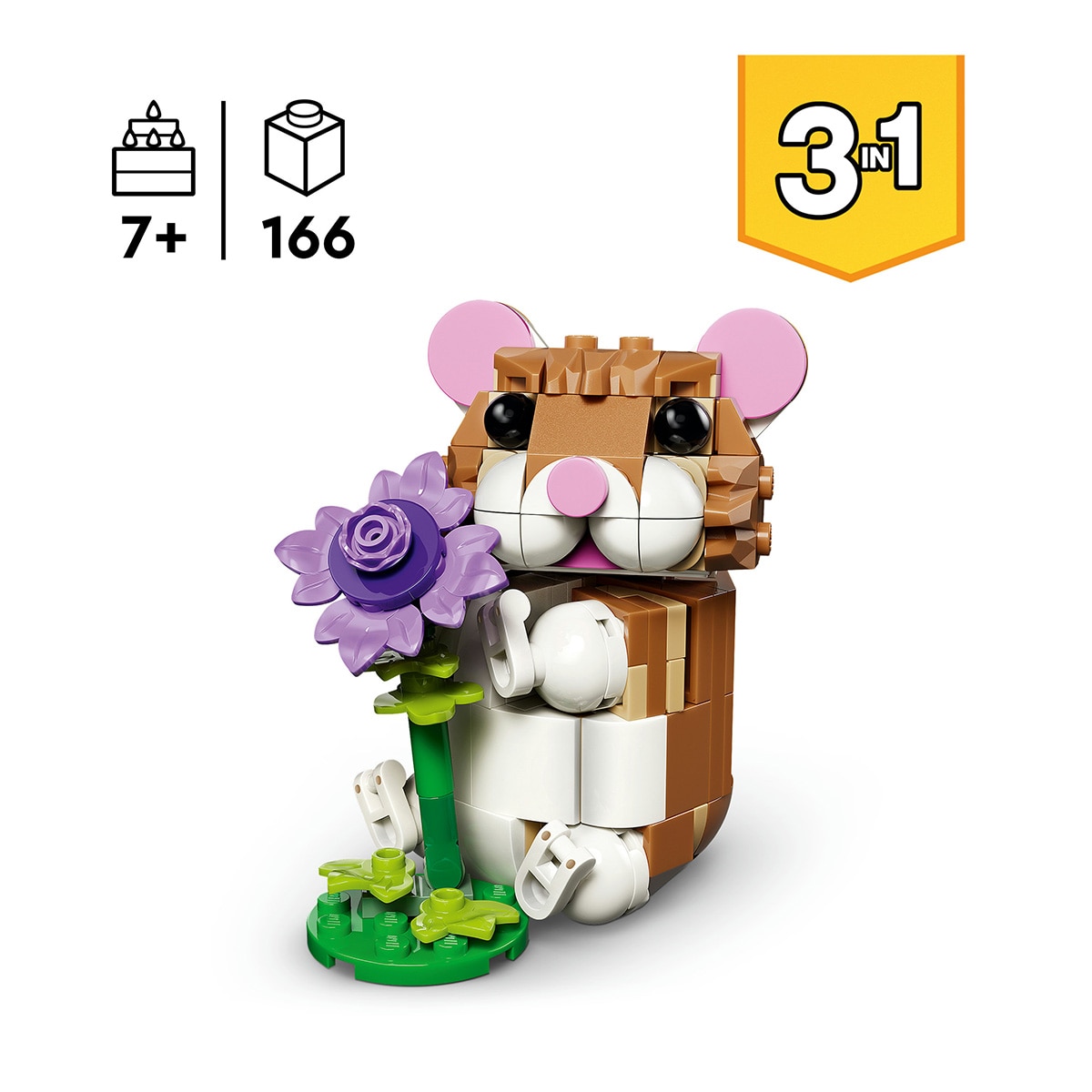 Juego de construcción Lindo Hámster con Flor LEGO Creator - 31376 4