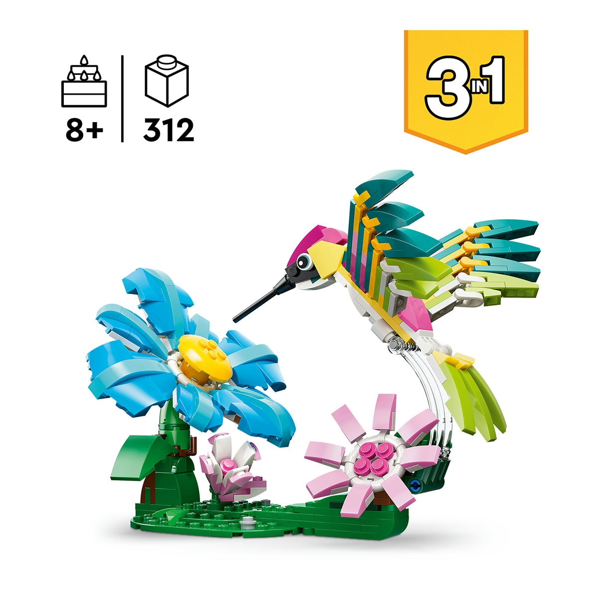 Juego de construcción Fauna Salvaje: Colibrí de Colores LEGO Creator - 31384 4