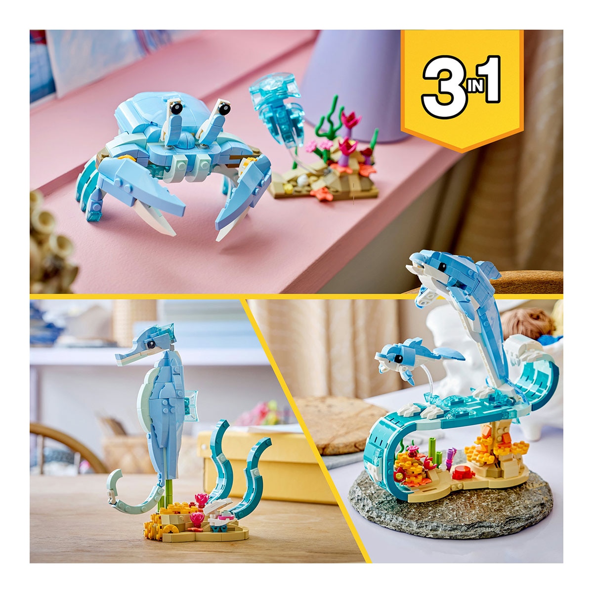 Animais Marinhos: Golfinhos Encantadores Lego Creator 7