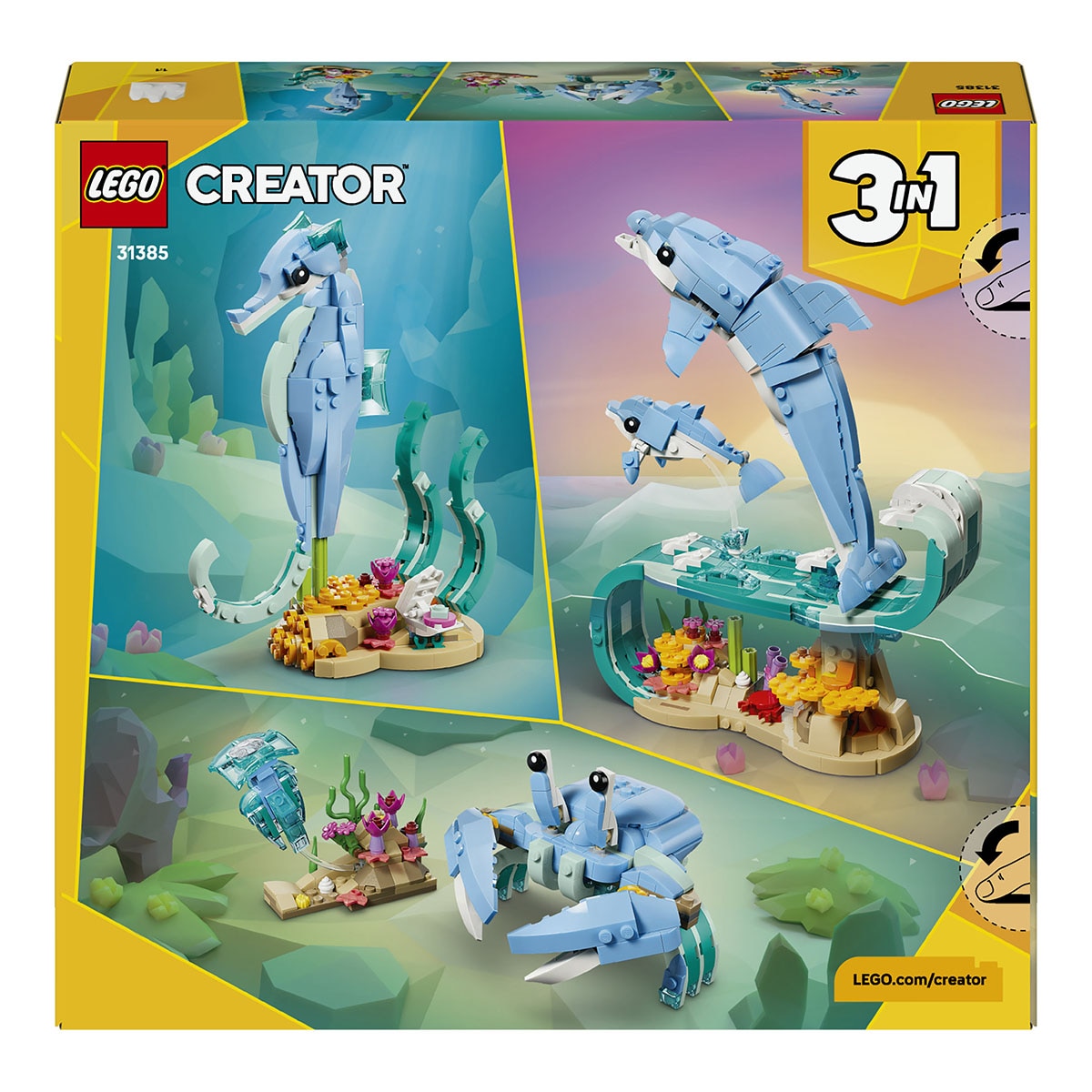 Animais Marinhos: Golfinhos Encantadores Lego Creator 9
