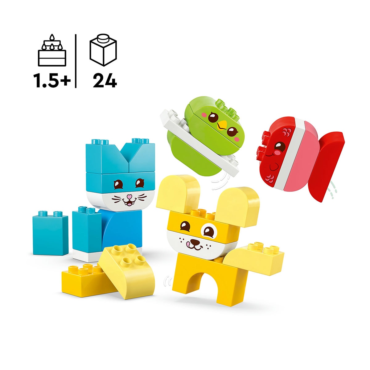 Juego de construcción Simpáticas Mascotas Creativas “3 en 1” LEGO DUPLO My First - 10477 4