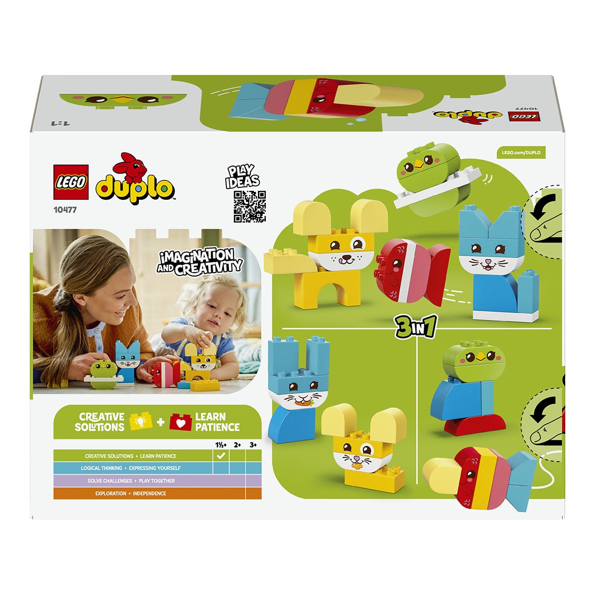 Juego de construcción Simpáticas Mascotas Creativas “3 en 1” LEGO DUPLO My First - 10477 9