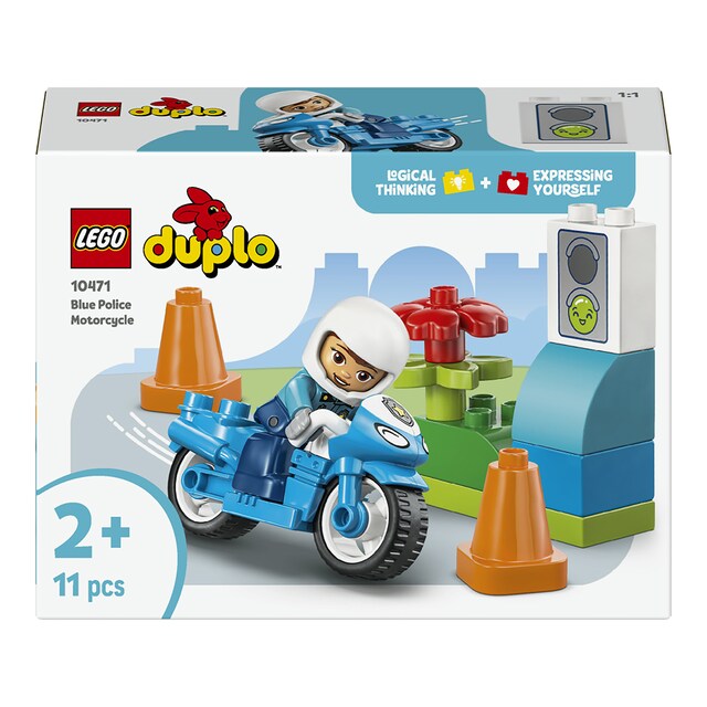 Imagen 0 de Juego de construcción Moto de Policía Azul LEGO DUPLO Town - 10471