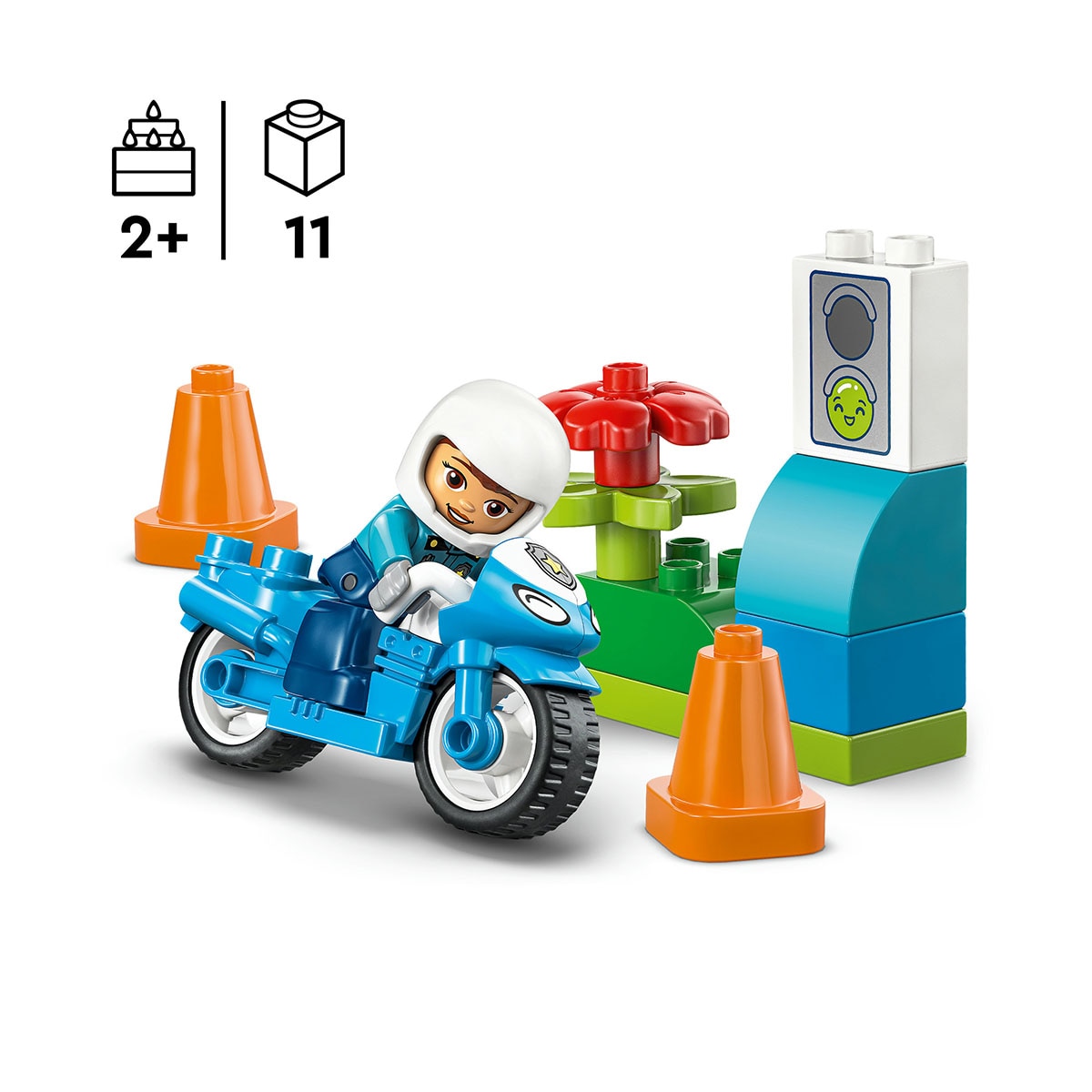 Juego de construcción Moto de Policía Azul LEGO DUPLO Town - 10471 4