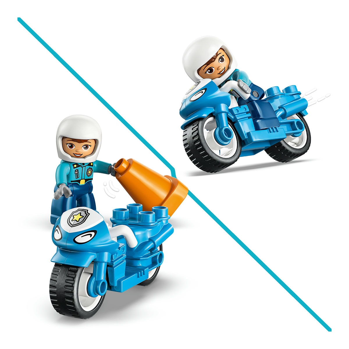 Juego de construcción Moto de Policía Azul LEGO DUPLO Town - 10471 5