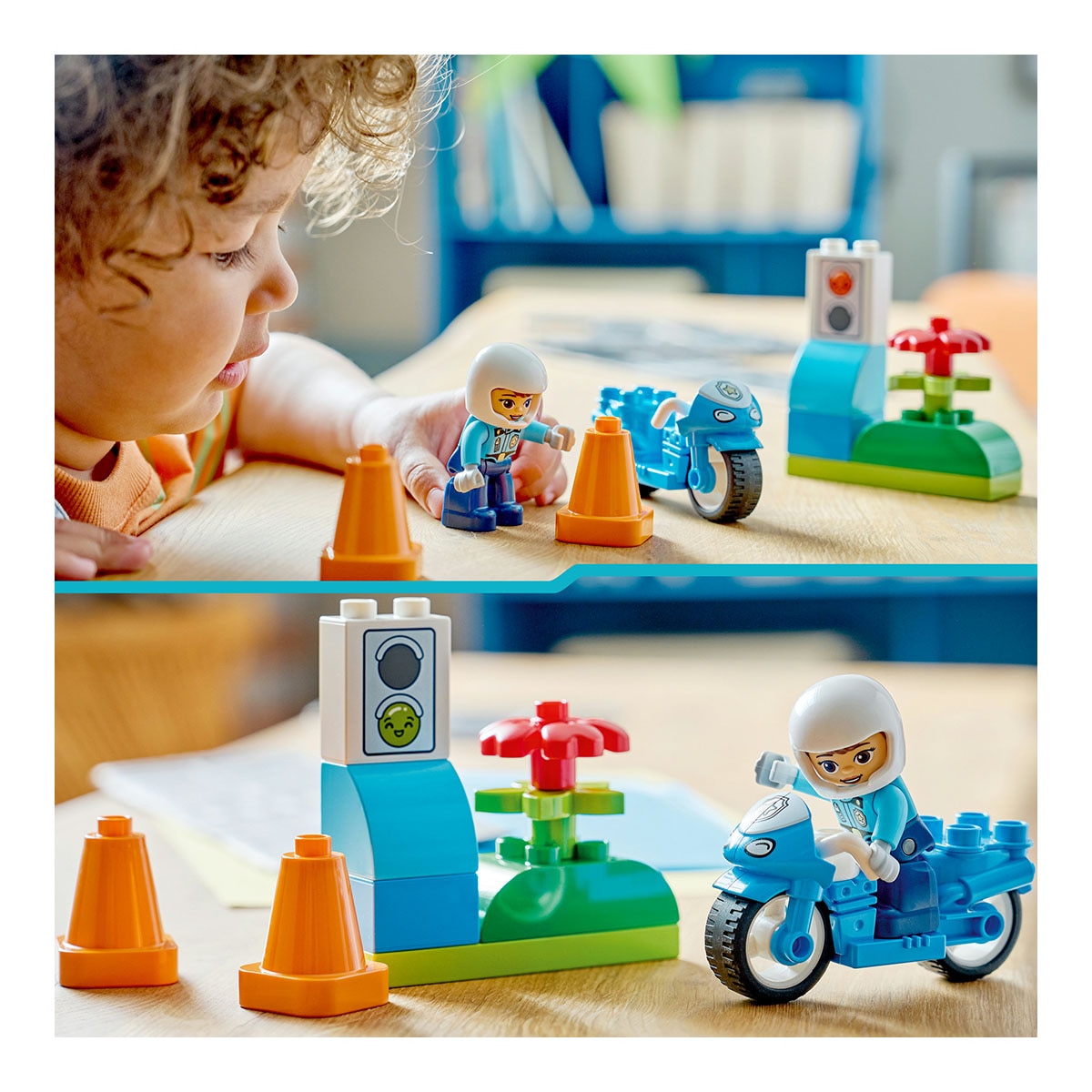 Juego de construcción Moto de Policía Azul LEGO DUPLO Town - 10471 7