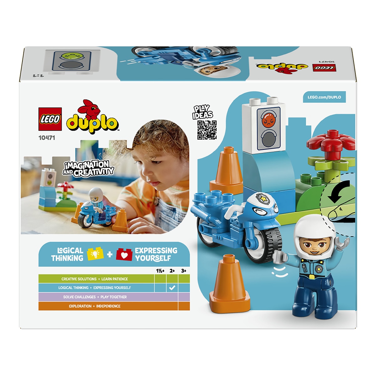 Juego de construcción Moto de Policía Azul LEGO DUPLO Town - 10471 9