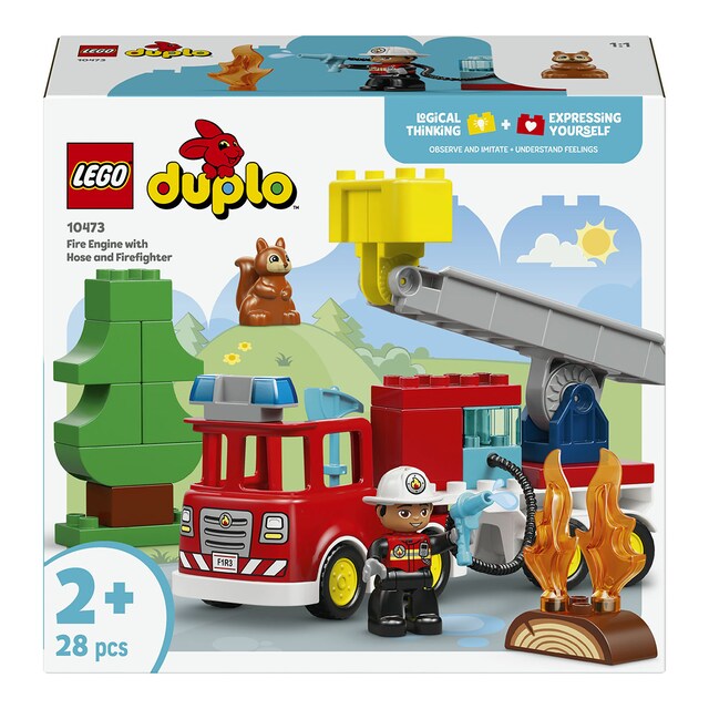 Imagen 0 de Juego de construcción Camión de Bomberos con Manguera y Bomberos LEGO DUPLO Town - 10473