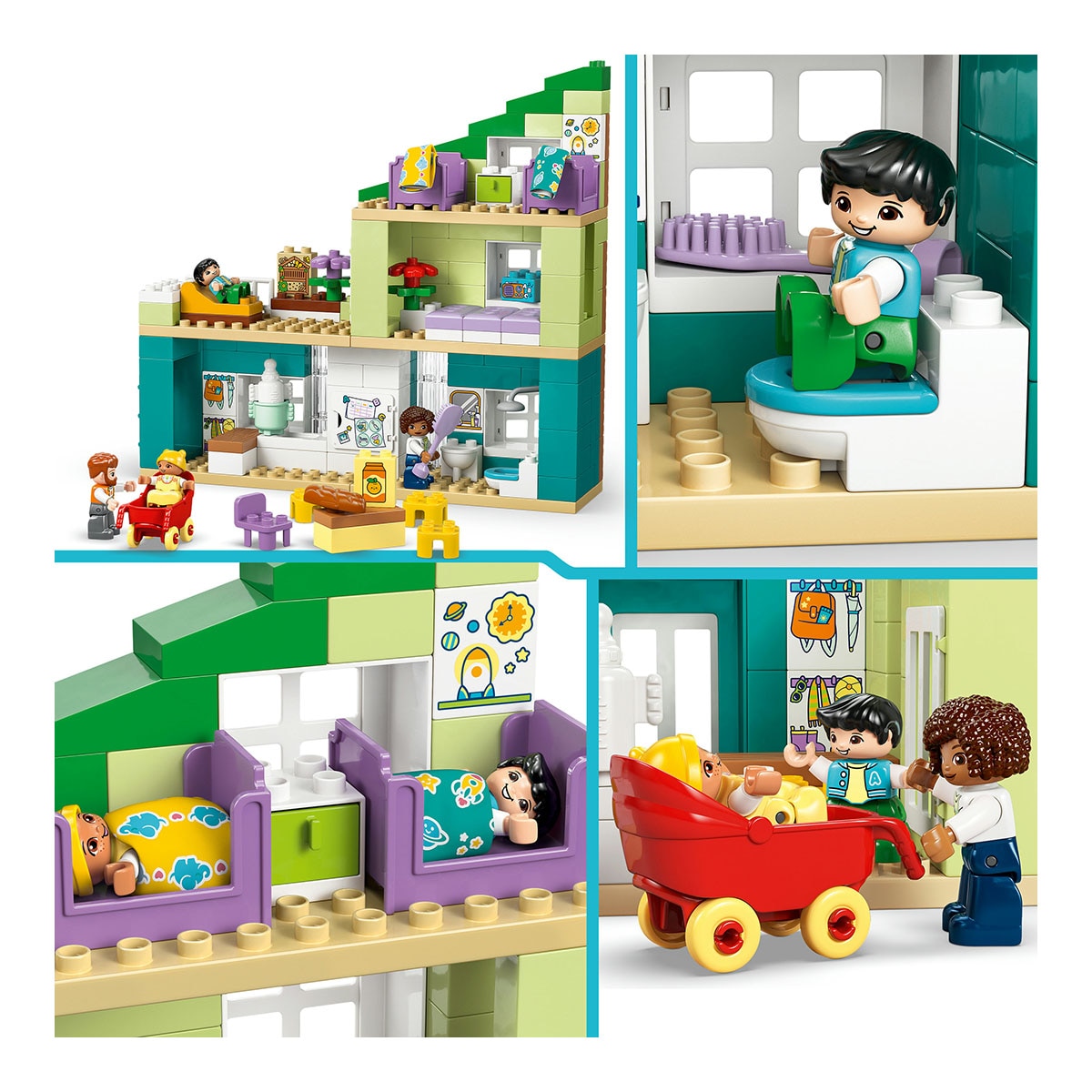 Juego de construcción Casa Familiar Moderna “3 en 1” con Figuras LEGO DUPLO Town - 10470 5