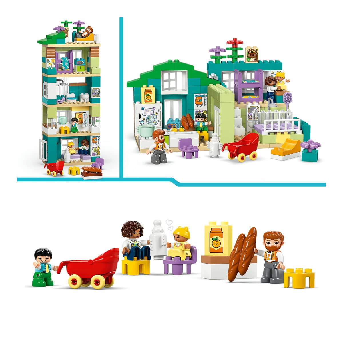 Juego de construcción Casa Familiar Moderna “3 en 1” con Figuras LEGO DUPLO Town - 10470 6