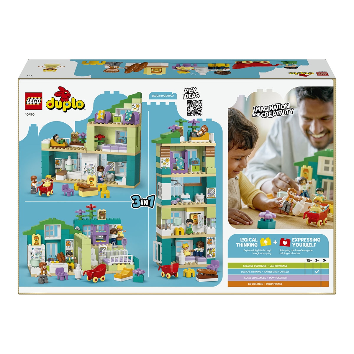 Juego de construcción Casa Familiar Moderna “3 en 1” con Figuras LEGO DUPLO Town - 10470 9