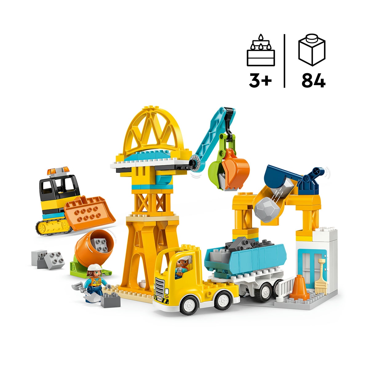 Juego de construcción Obra y Vehículos de Construcción “3 en 1” LEGO DUPLO Town - 10476 4