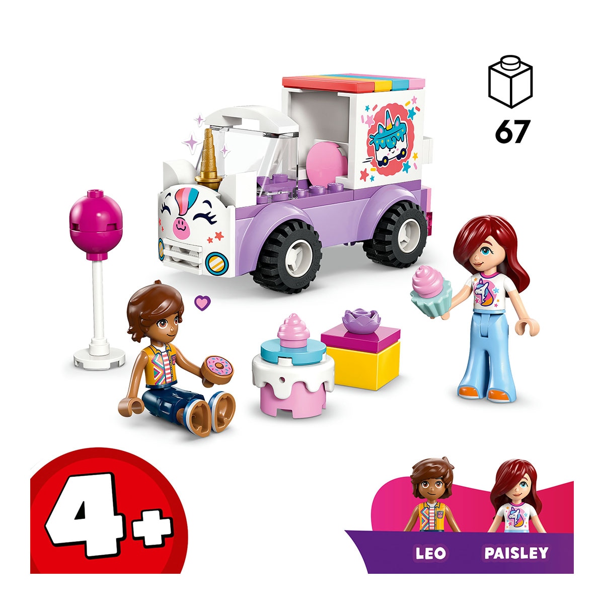 Juego de construcción Coche-Unicornio de Reparto de Pasteles LEGO Friends - 42675 4