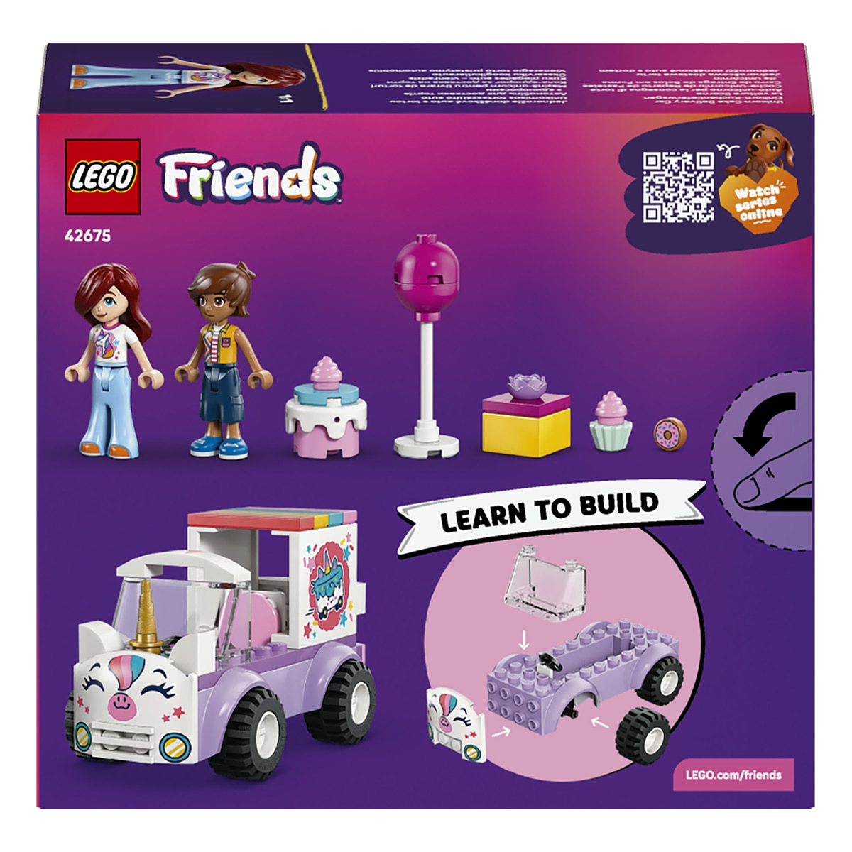 Juego de construcción Coche-Unicornio de Reparto de Pasteles LEGO Friends - 42675 9
