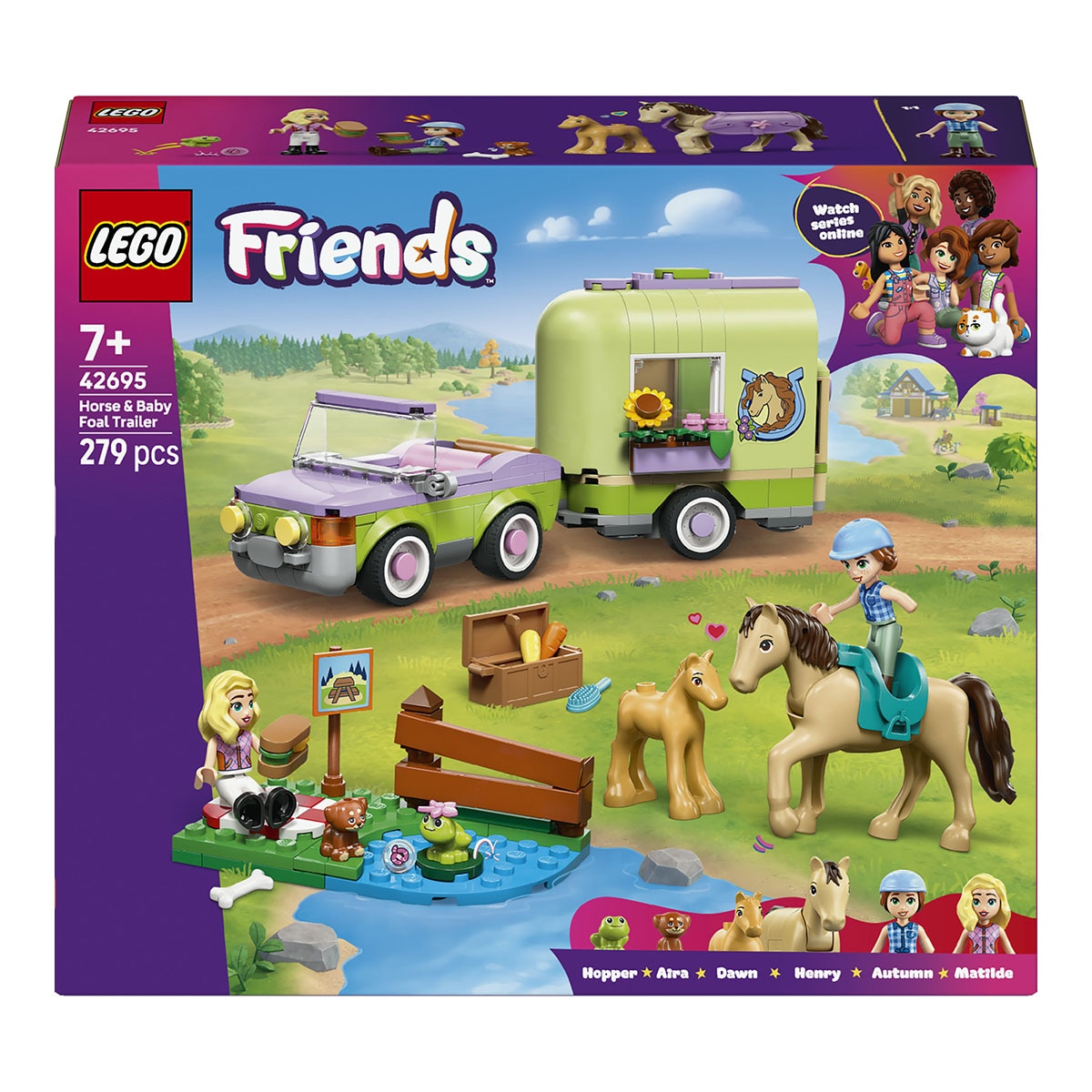 LEGO – Juego de construcción Remolque para Caballo y Potrillo LEGO Friends – 42695.
