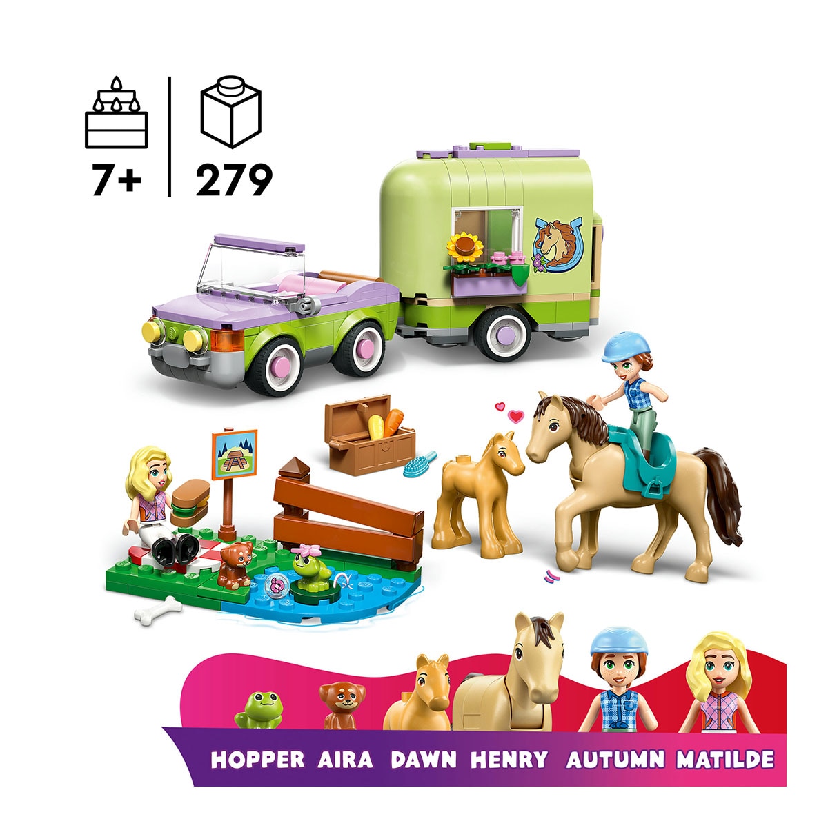 Juego de construcción Remolque para Caballo y Potrillo LEGO Friends - 42695 4