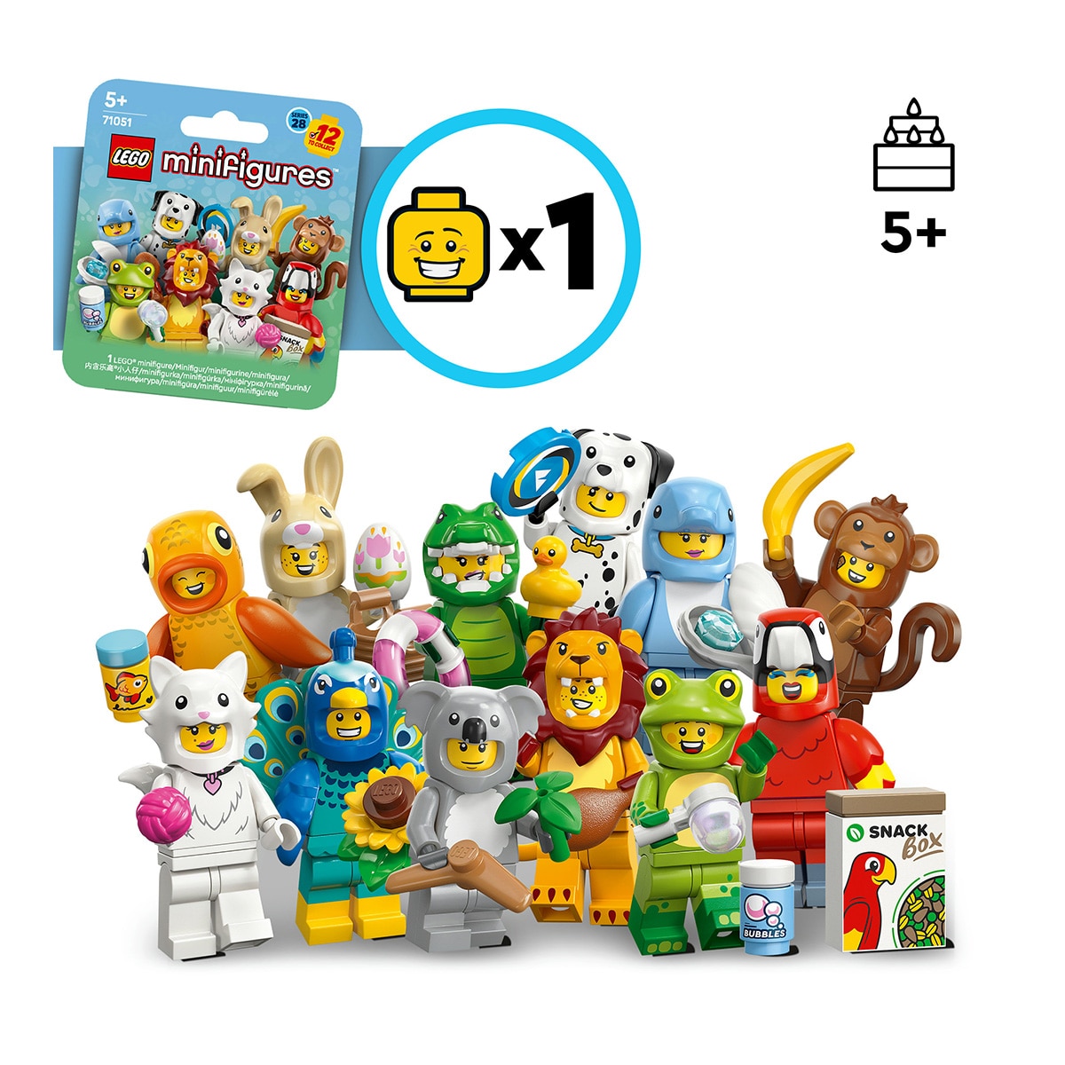 Juego de construcción 28.ª Edición: Animales LEGO Minifigures - 71051 3