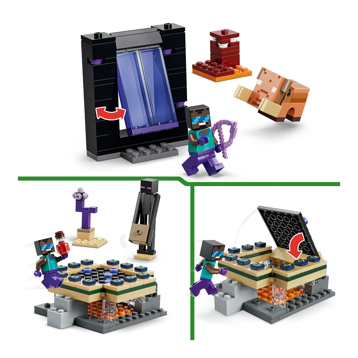 Juego de construcción El Viaje por el Nether y el Portal al End LEGO Minecraft - 21584 5