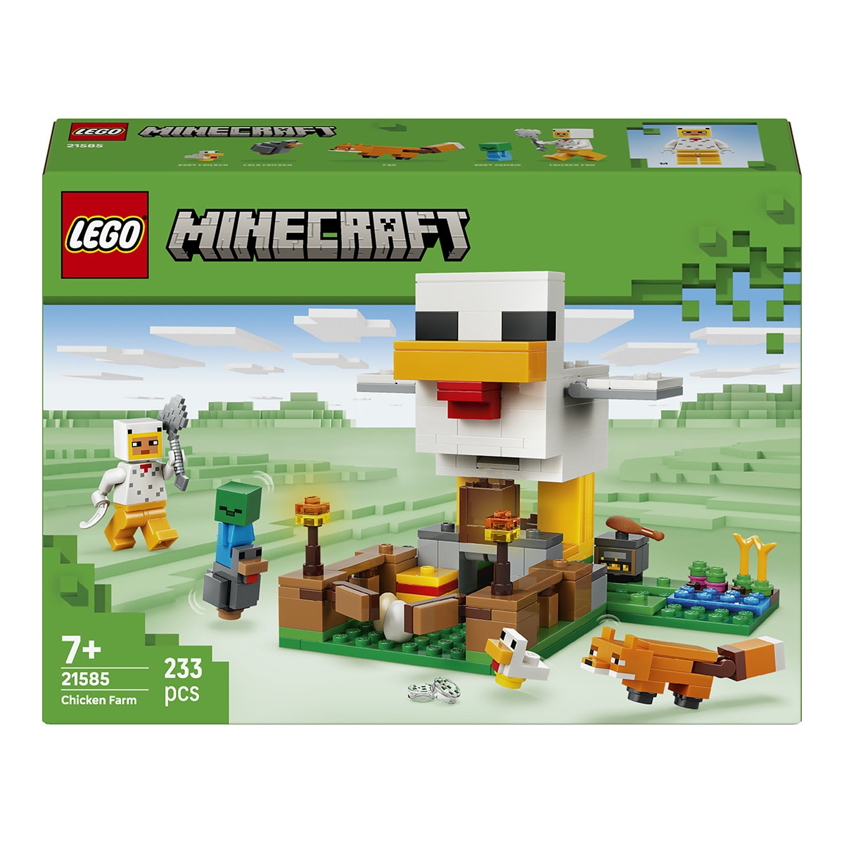 Imagen 0 de Juego de construcción La Granja de Gallinas LEGO Minecraft - 21585
