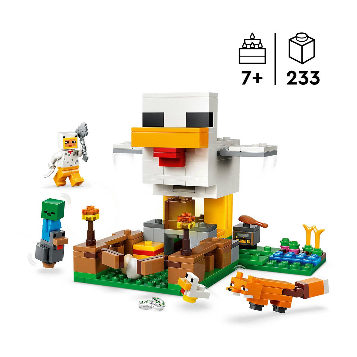 Juego de construcción La Granja de Gallinas LEGO Minecraft - 21585 3