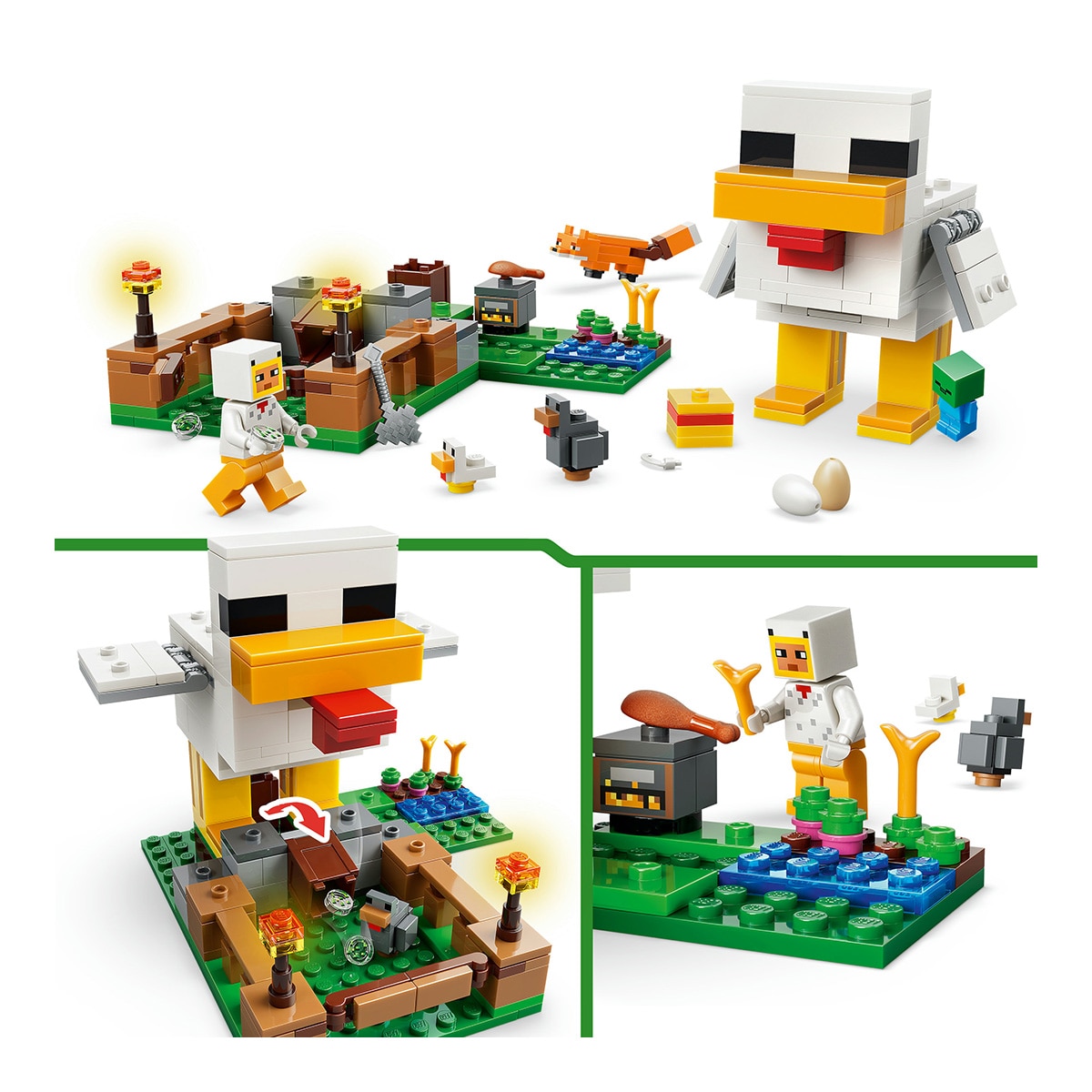 Juego de construcción La Granja de Gallinas LEGO Minecraft - 21585 4
