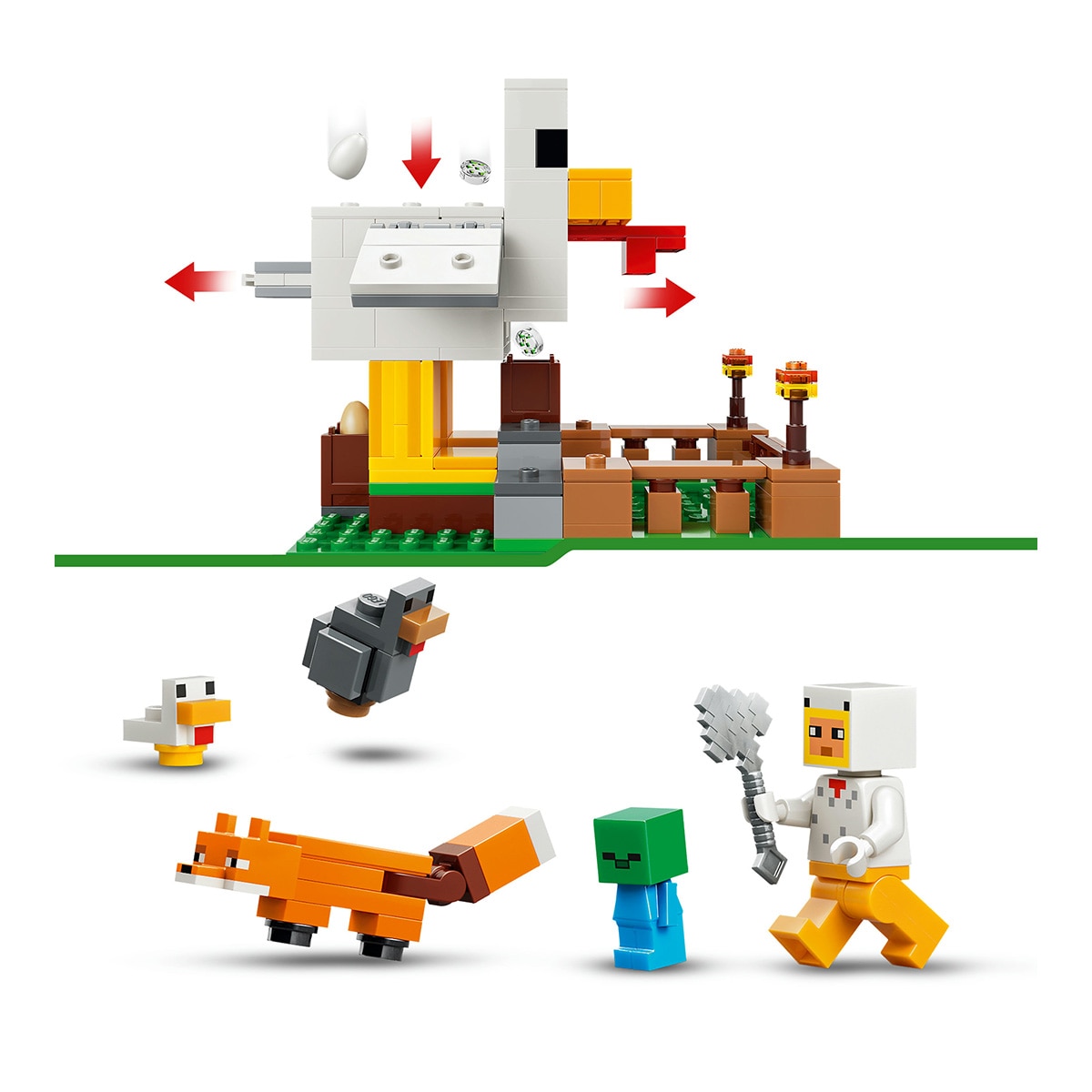 Juego de construcción La Granja de Gallinas LEGO Minecraft - 21585 5