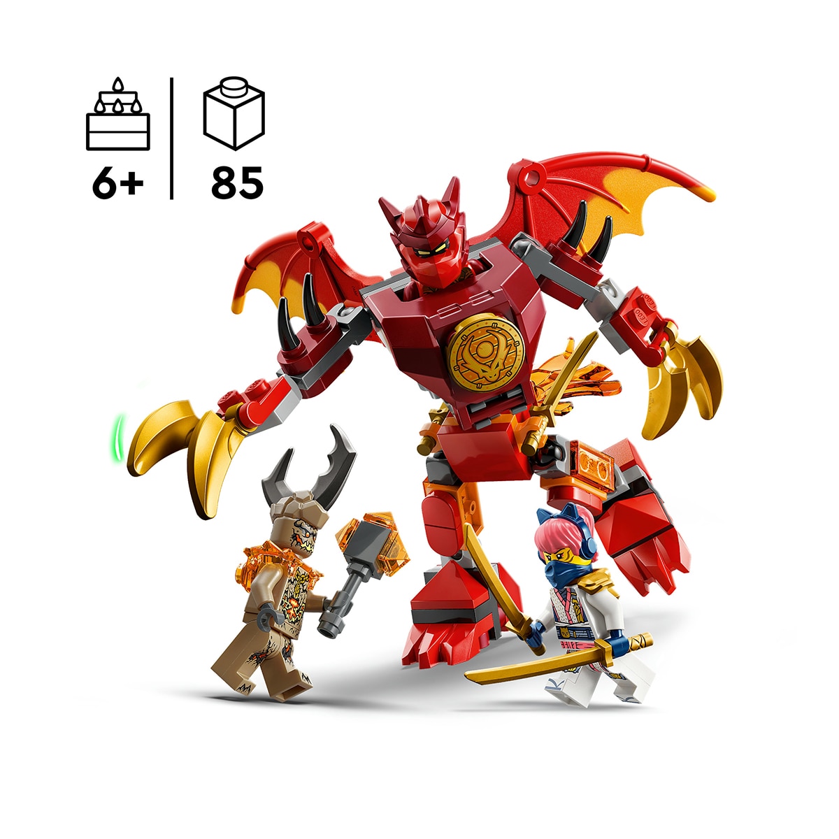 Juego de construcción Pack de Combate: Meca Dragón de Kai LEGO Ninjago - 71851 4