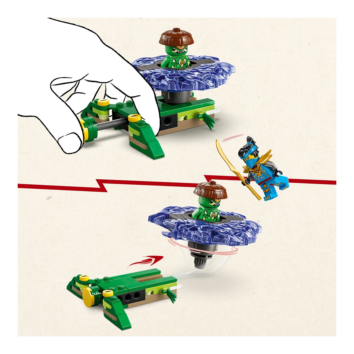 Juego de construcción Nya vs. Spinner del Monstruo Mutante LEGO Ninjago - 71849 5