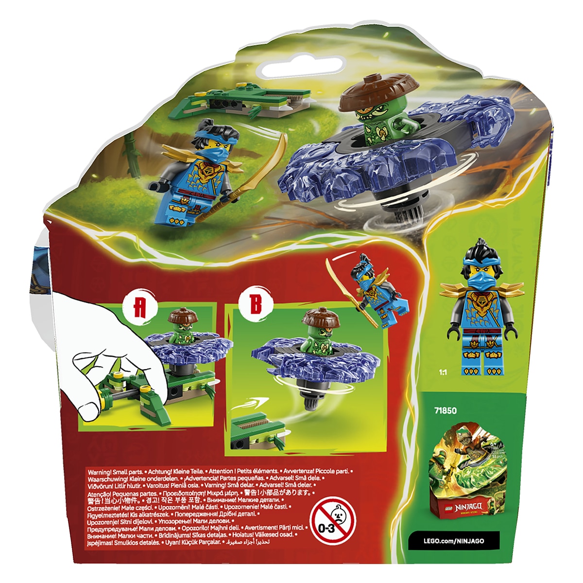 Juego de construcción Nya vs. Spinner del Monstruo Mutante LEGO Ninjago - 71849 9