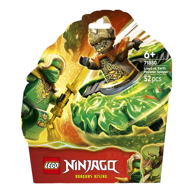 Imagen 0 de Juego de construcción Lloyd vs. Spinner del Monstruo de Tierra LEGO Ninjago - 71850