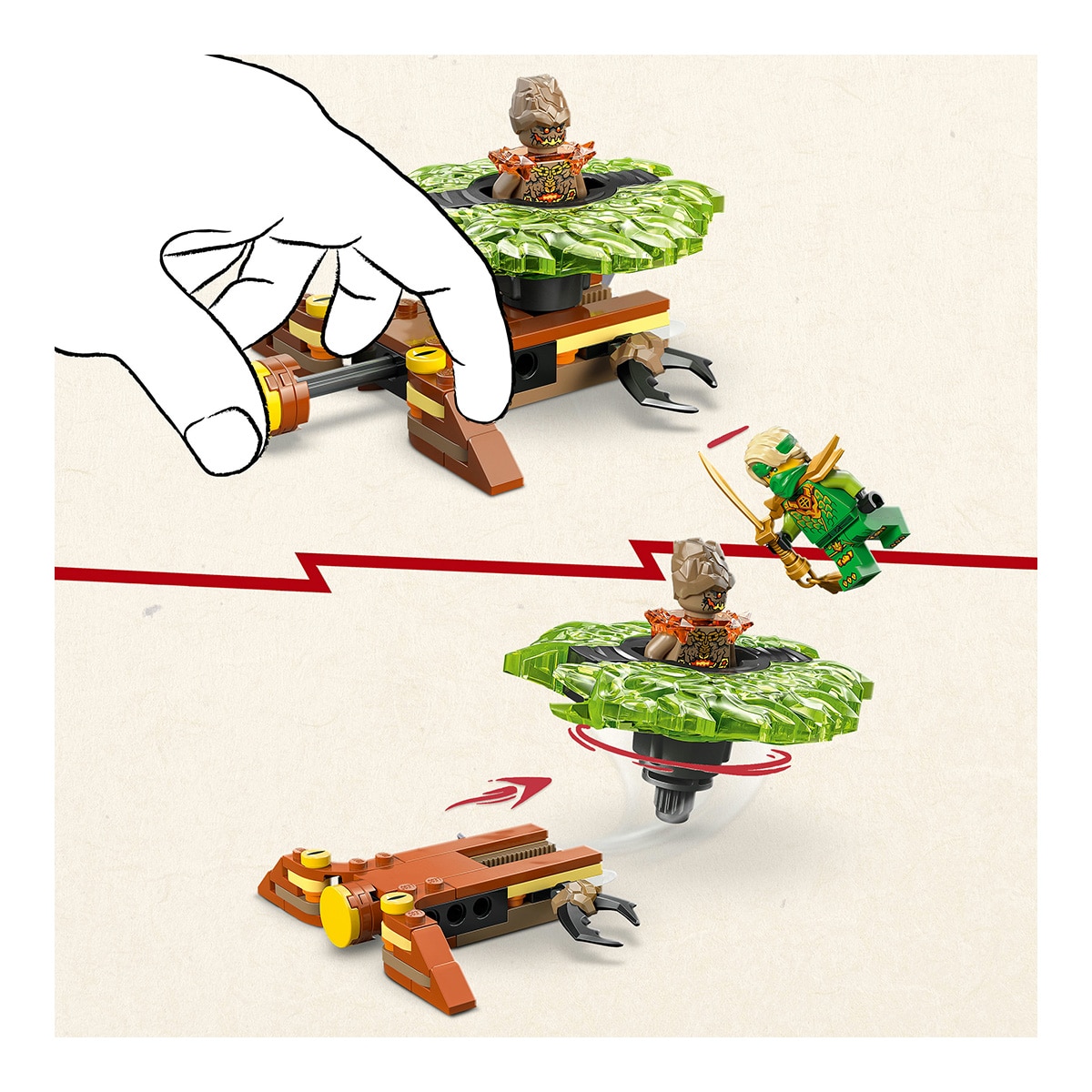 Juego de construcción Lloyd vs. Spinner del Monstruo de Tierra LEGO Ninjago - 71850 5