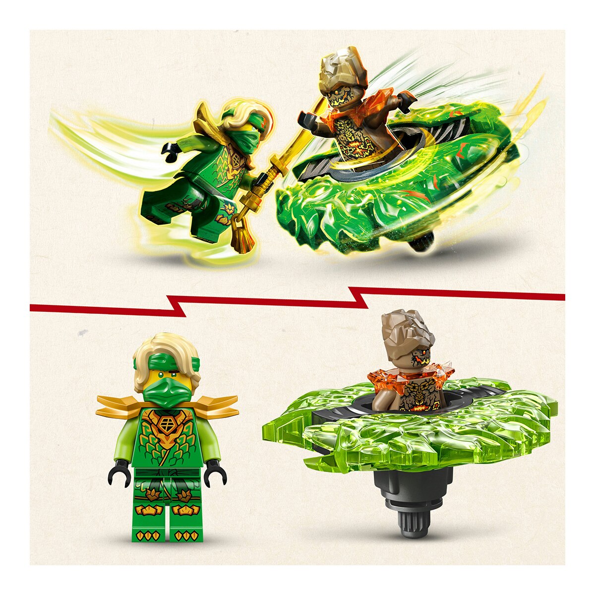 Juego de construcción Lloyd vs. Spinner del Monstruo de Tierra LEGO Ninjago - 71850 6