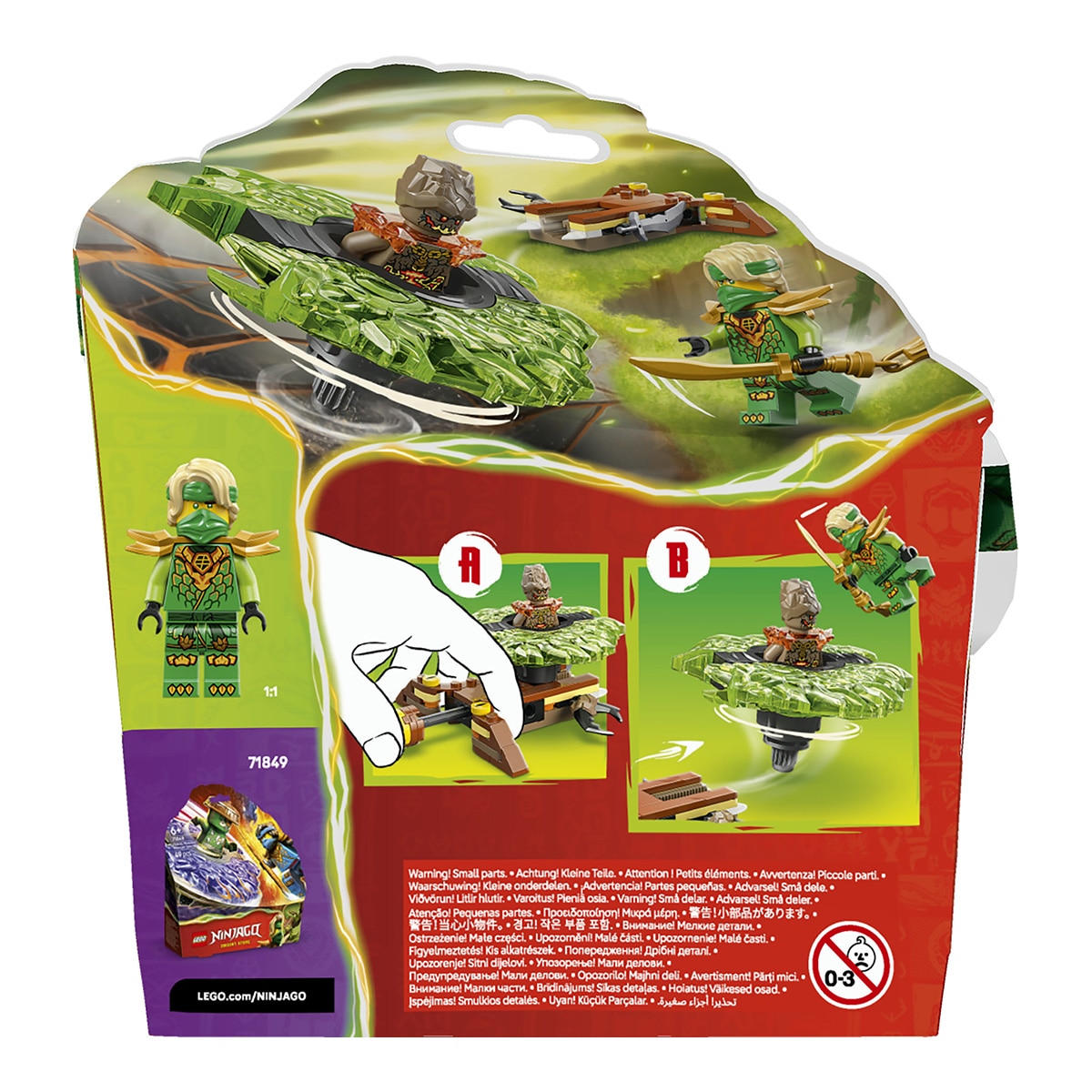 Juego de construcción Lloyd vs. Spinner del Monstruo de Tierra LEGO Ninjago - 71850 9