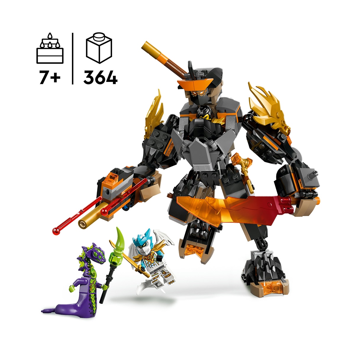 Juego de construcción Meca de Misión de Cole y Zane Dragón LEGO Ninjago - 71854 4