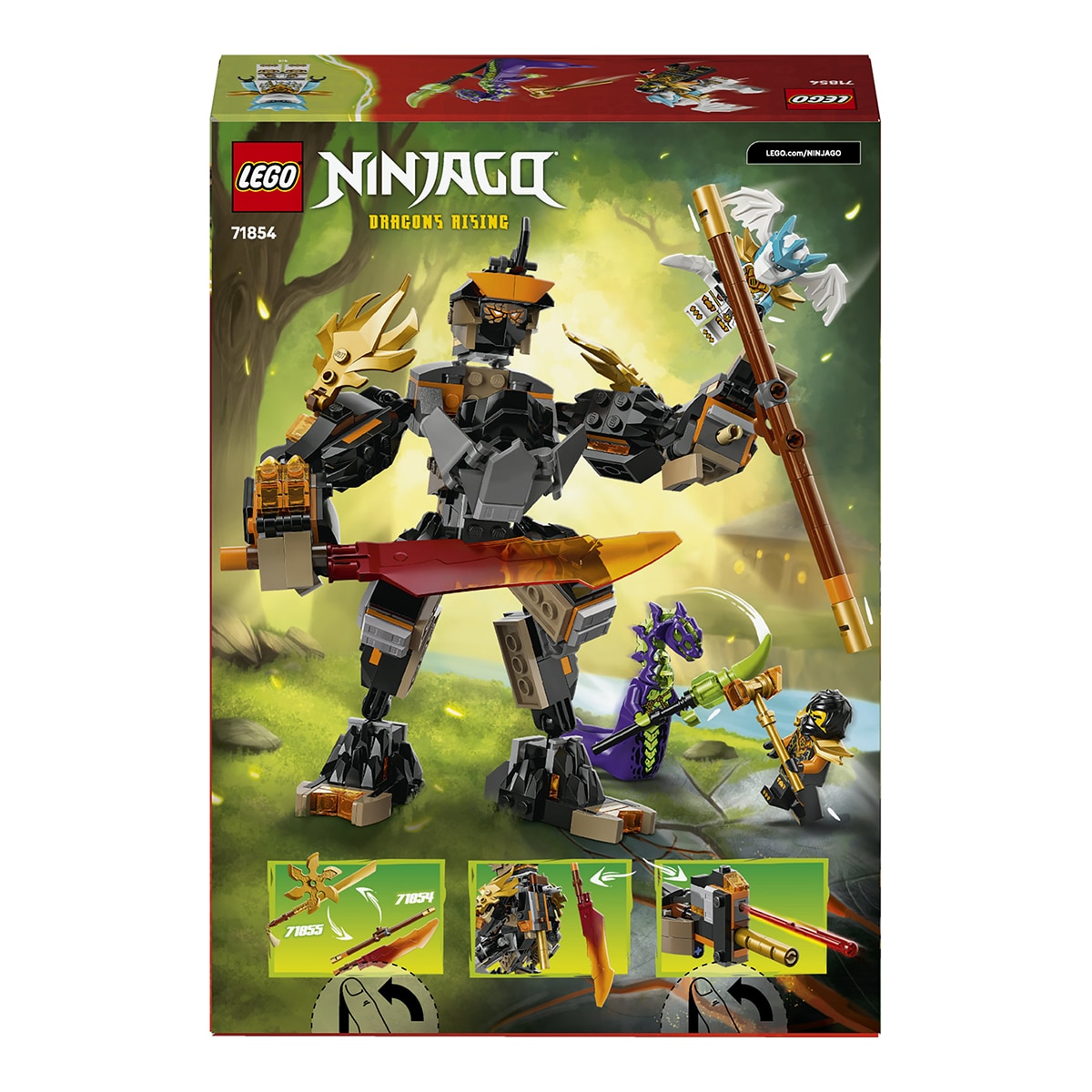 Juego de construcción Meca de Misión de Cole y Zane Dragón LEGO Ninjago - 71854 9