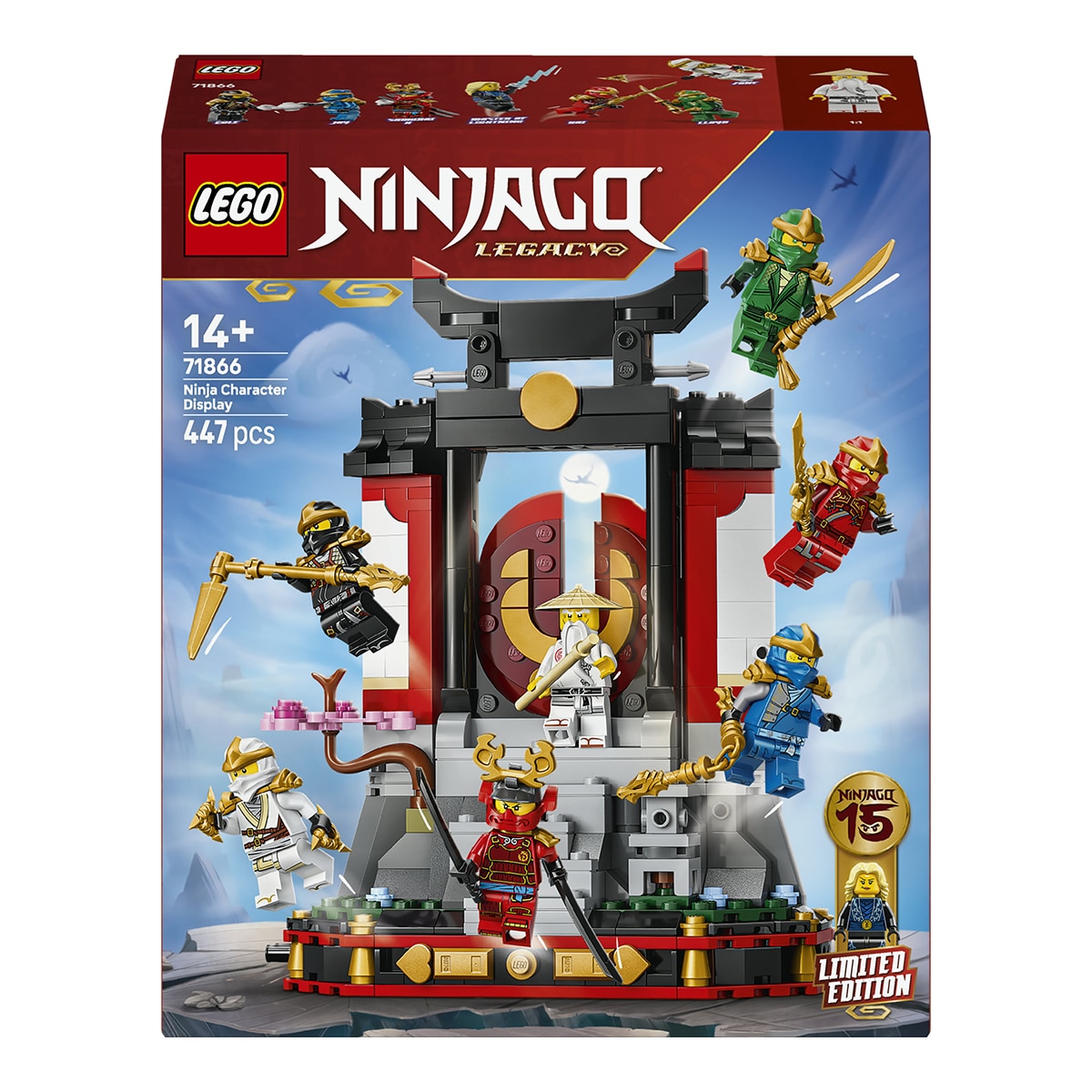 Imagem 0 de LEGO® NINJAGO® Exposição de Personagens Ninja – 15.º Aniversário