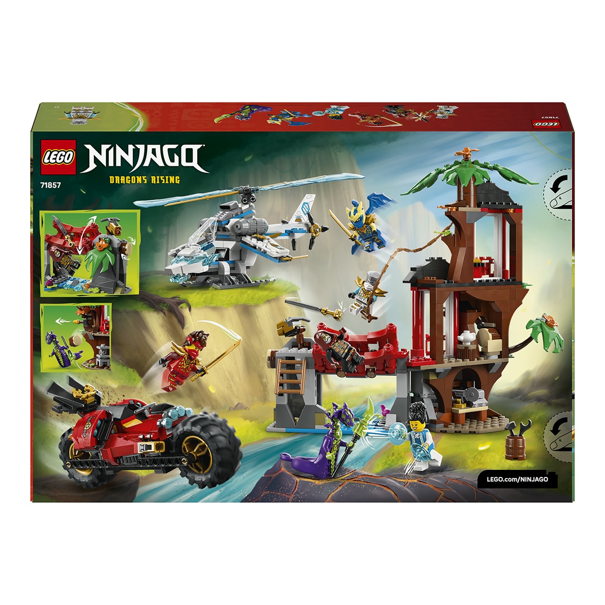 Juego de construcción Batalla de Vehículos Ninja Junto a la Casa del Árbol LEGO Ninjago - 71857 9