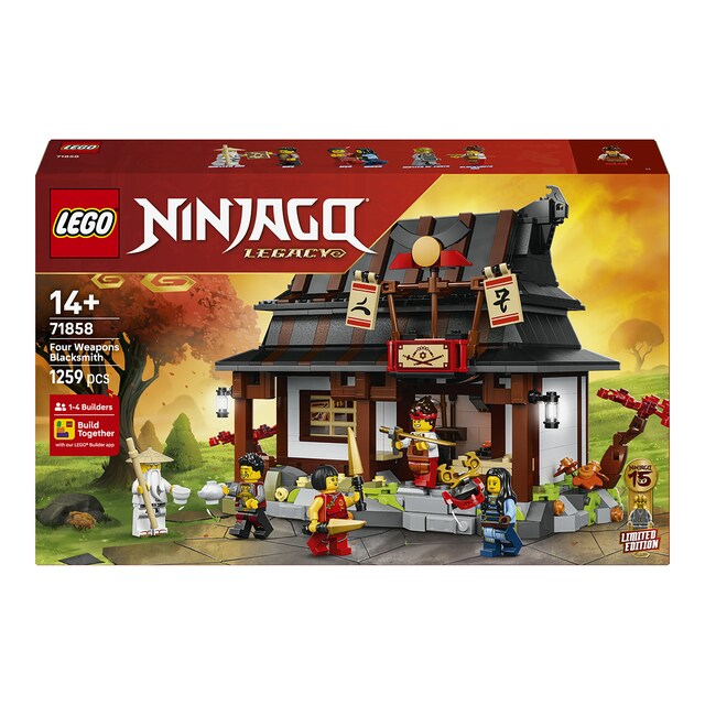 Imagen 0 de Juego de construcción Herrería Cuatro Armas: 15 Aniversario LEGO Ninjago - 71858